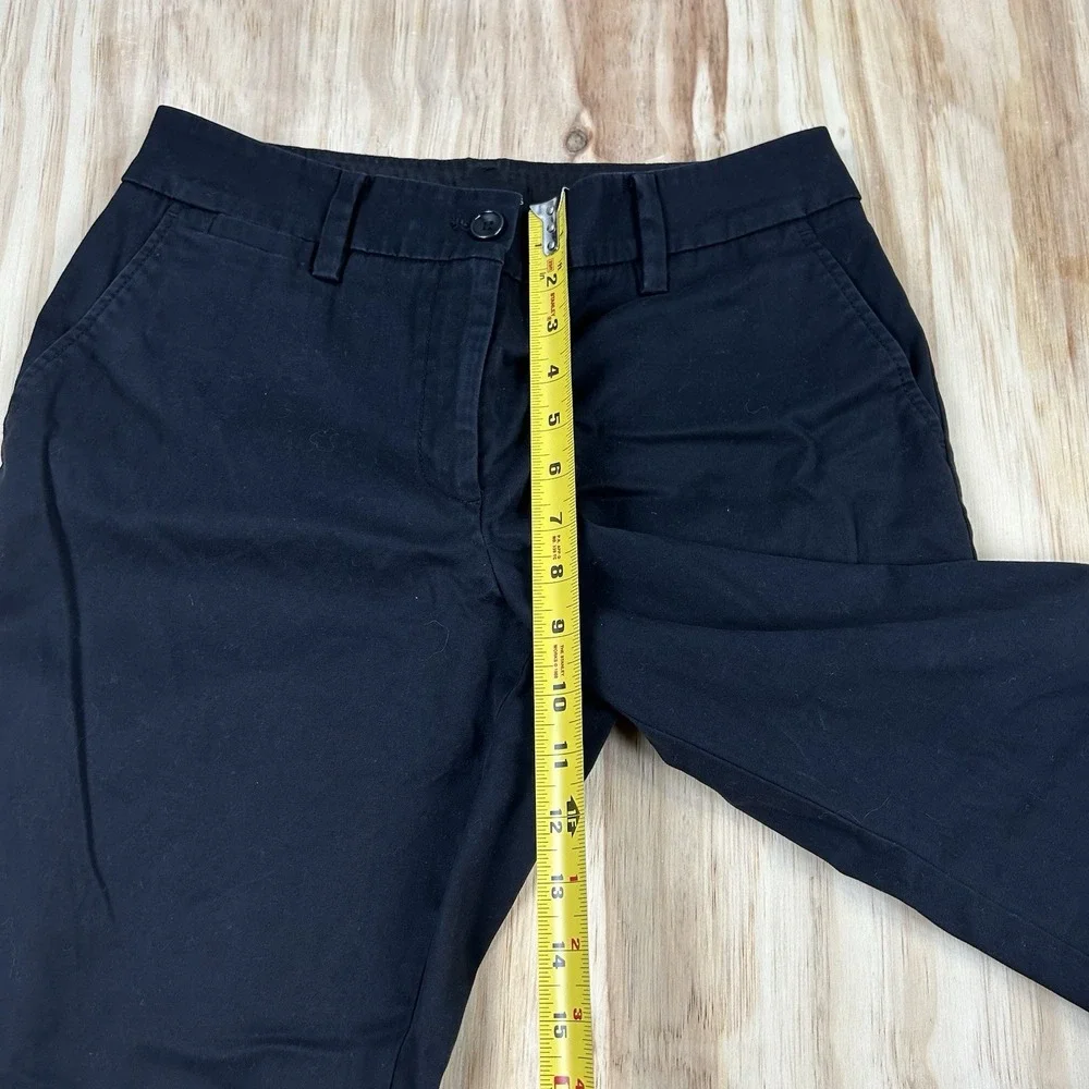 Talbots Perfect Chino Curvy Women's 6P Blue Petite Pants Preppy Classic Casual